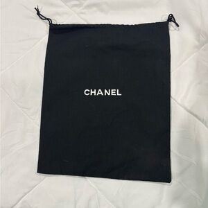 CHANEL Black Drawstring Dust Bag